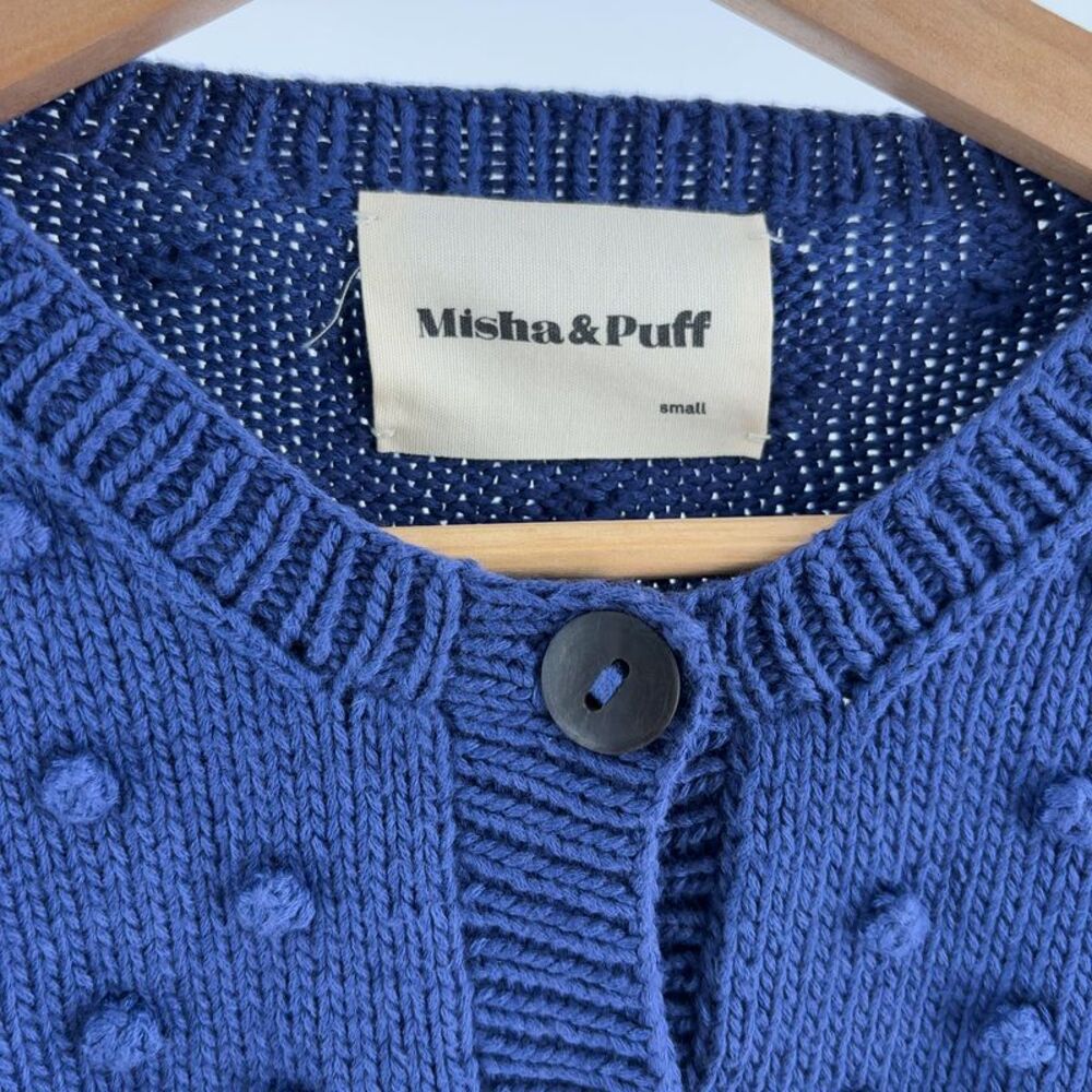 Misha And Puff Short Cardigan Blue Violet - Picture 3 of 4
